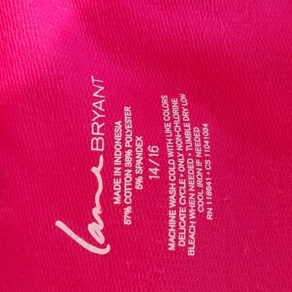 Lane Bryant- Women's oversized COWL neck hooded Sweatshirt 🌸Peony Pink Sz. 1X - Picture 5 of 6